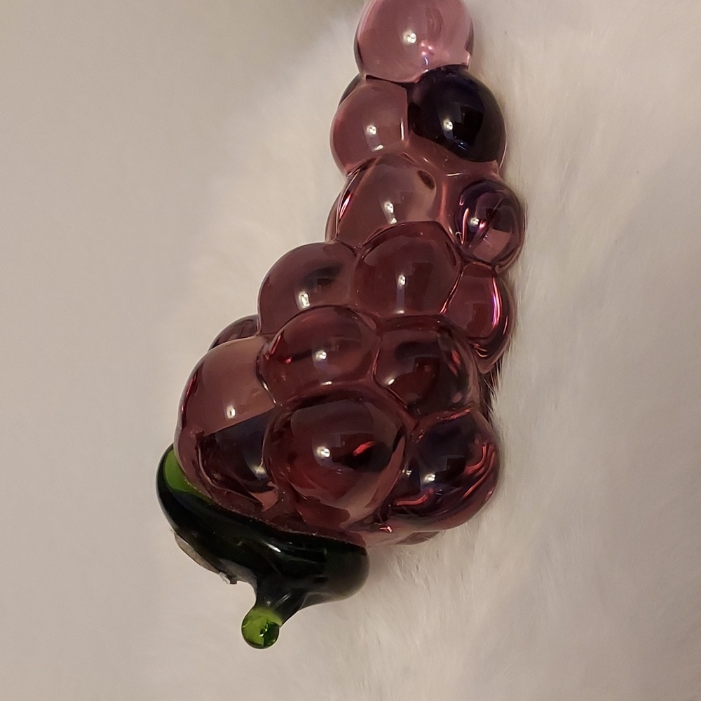 Vintage late 1990s Hand Crafted Glass Fruit 2-bundle - Picture 4 of 6